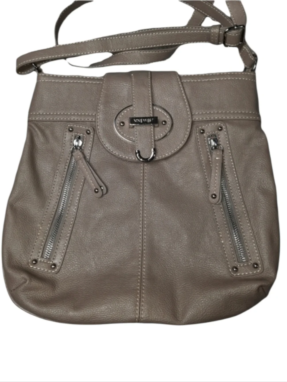Nine West Tan Vegan Leather Crossbody